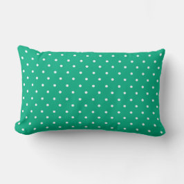 Almofada Lombar Seamless solid teal polka dot pattern
