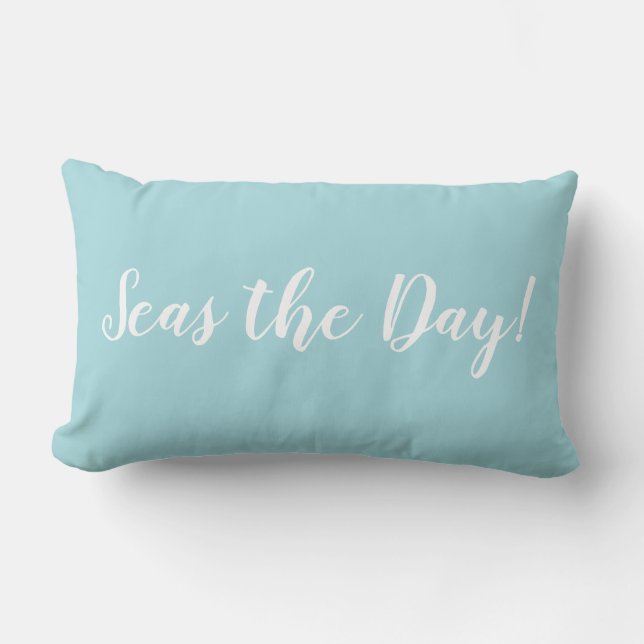 Almofada Lombar Seas the Day Beach Decor (Frente)