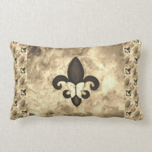 Almofada Lombar Sepia Butterfleur Borboleta-bronzeada no Fleur d