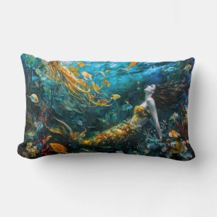 Almofada Lombar “Seraphina” – Sereia Mística e Bonita
