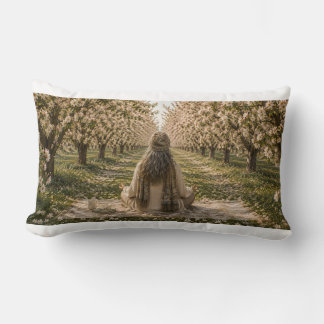 Almofada Lombar Serene Orchard Pillow | Romantic Blossoming Trees 