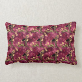 Almofada Lombar Série Burgundy e Gold Leopard Design 10