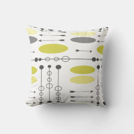 Almofada Lombar Setores de Médio e Cinzas amarelas de seta