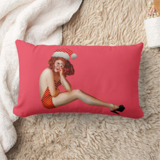 ALMOFADA LOMBAR SEXY PINUP CHRISTMAS LUMBAR PILLOW
