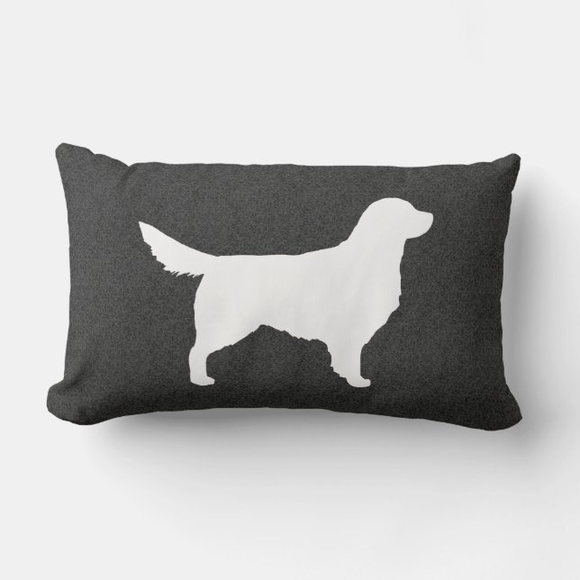 Almofada Lombar Silhueta de Golden Retriever (Frente)