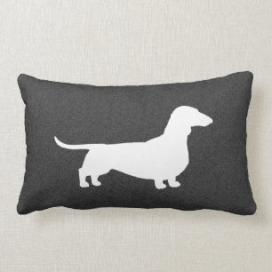 Almofada Lombar Silhueta do Dachshund - cão de cabelos curtos do