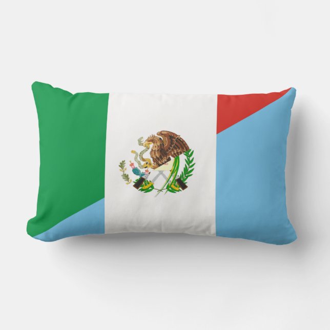 Almofada Lombar símbolo do país da bandeira de México guatemala (Frente)