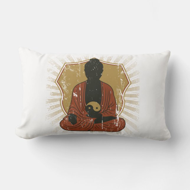 Almofada Lombar Símbolo Meditating de Buddha OM (Frente)