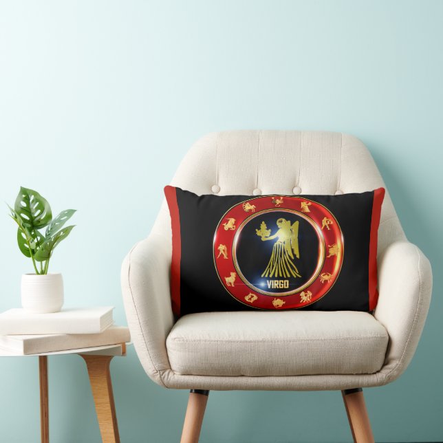 Almofada Lombar Símbolo Virgo Zodiac Astrologia (Cadeira)