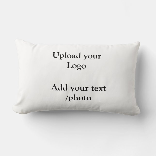 Almofada Lombar simples e mínimo adicione os detalhes do texto do  (Frente)