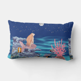 Almofada Lombar sirena mirando la luna
