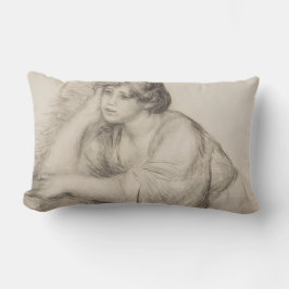 Almofada Lombar Sitting Girl (por Pierre-Auguste Renoir)