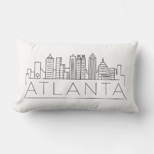 Almofada Lombar Skyline de Atlanta, Geórgia