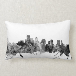 Almofada Lombar Skyline de Boston Massachusetts
