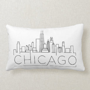 Almofada Lombar Skyline de Chicago