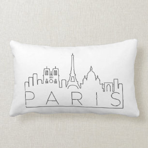 Almofada Lombar Skyline de Paris, France