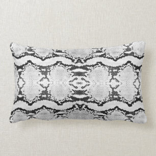Almofada Lombar Snakeskin, Constritor do ácido branco preto Lave