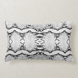Almofada Lombar Snakeskin, Constritor do ácido branco preto Lave a