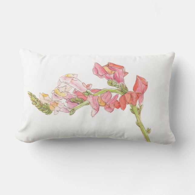 Almofada Lombar Snapdragon e Cornflower (Frente)