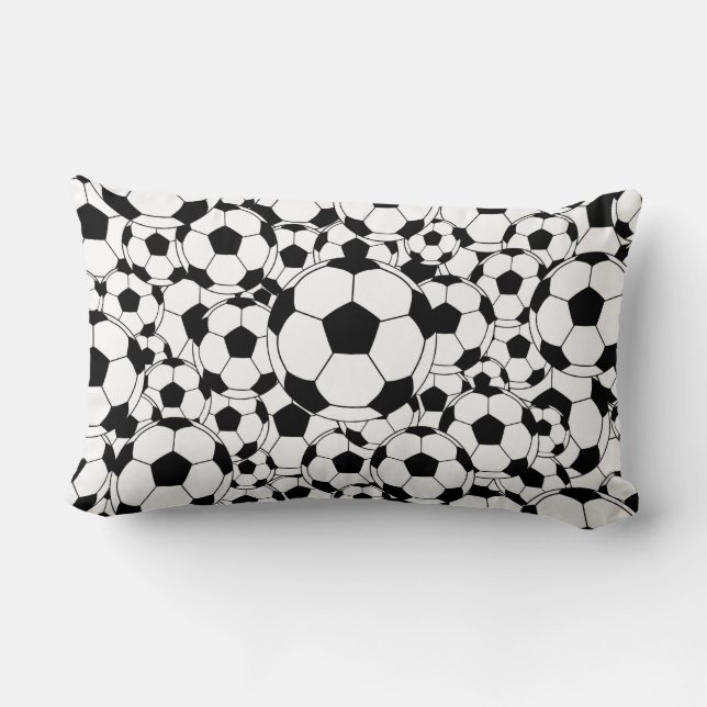 Almofada Lombar Soccer Ball Sports Fan Decorative Throw Pillow (Verso)