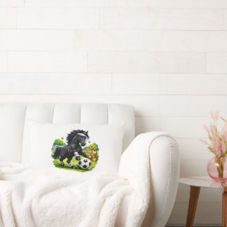 Almofada Lombar Soccer Star Black Horse Cute Garden Sticker