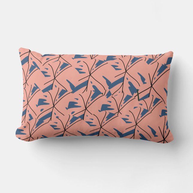 Almofada Lombar  - Soft Pink & Nav (Frente)