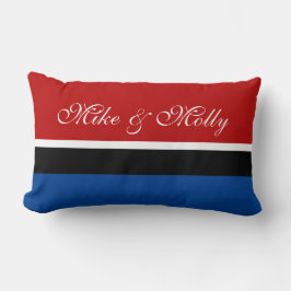 Almofada Lombar Somente fundo colorido - vermelho + suas ideias