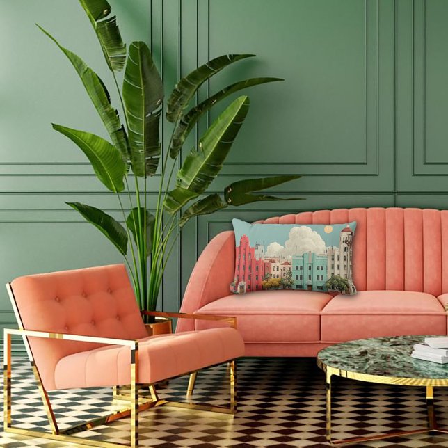 Almofada Lombar Sonho de Arquitetura Deco (Criador carregado)