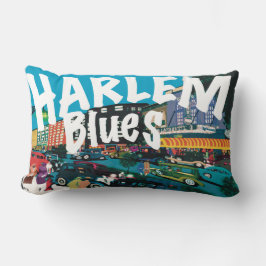 Almofada Lombar Sonho de Paisagem do Blues de Harlem