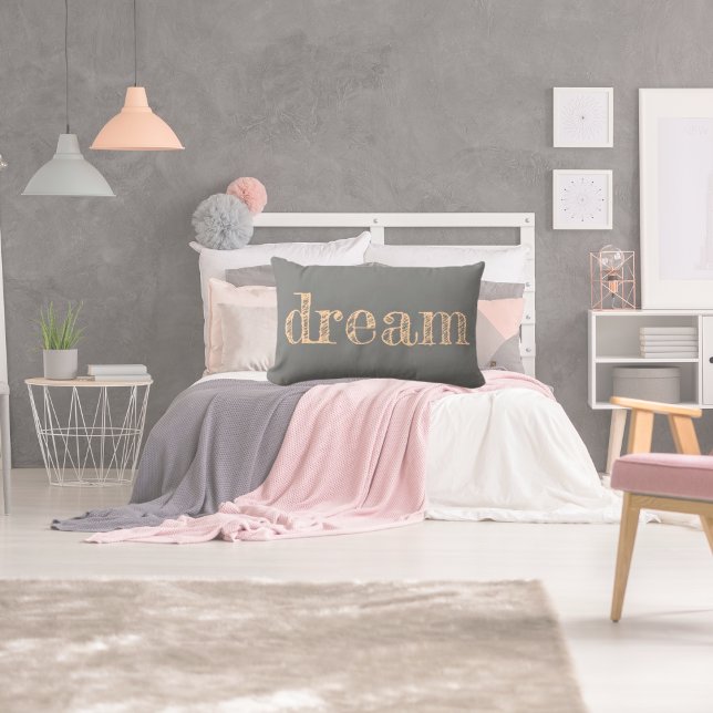 Almofada Lombar Sonho de pêssego do Dream boho (Criador carregado)