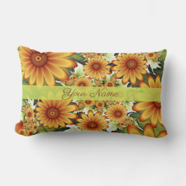 Almofada Lombar Sonho Floral, Nome Fractal de Flor Abstrato Modern