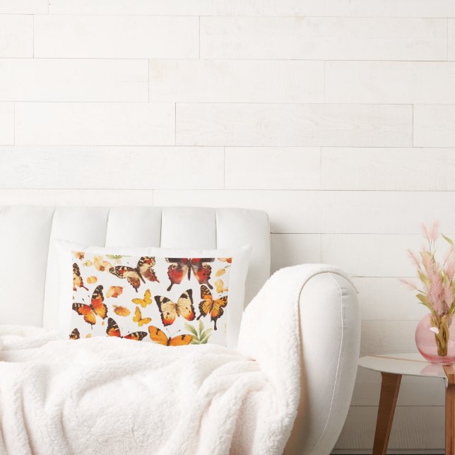 Almofada Lombar "Sonhos de Borboleta" 🦋 ✨ (Sofá)