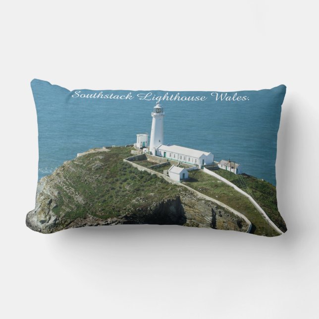 Almofada Lombar Southstack Lighthouse Wales. (Frente)