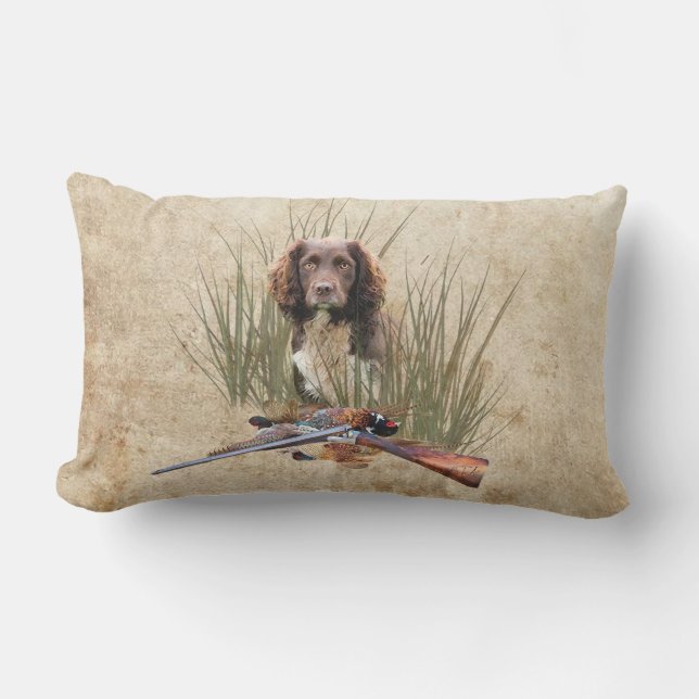 Almofada Lombar Sprocker Spaniel Tapeçaria Poster Triptych Acrílic (Frente)