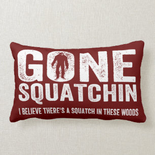 Almofada Lombar Squatchin ido (afligido) Squatch nestas madeiras