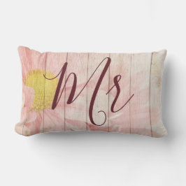 Almofada Lombar Sr. Floral Rosa e Sra.