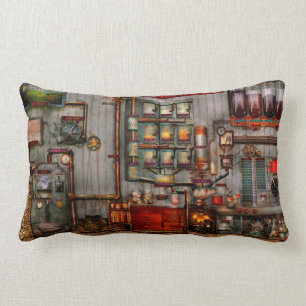 Almofada Lombar Steampunk - café - o fabricante de café da empre