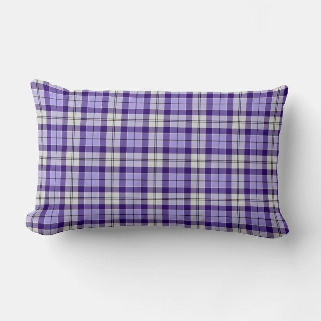 Almofada Lombar Strathclyde District Tartan Purple Xadrez (Frente)