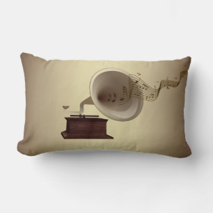 Almofada Lombar Streams de Música do Gramophone