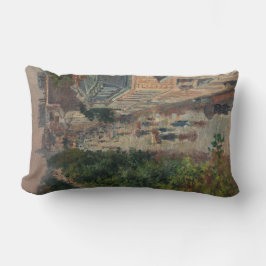 Almofada Lombar Street Scene em Paris, França (por Maximilien Luce