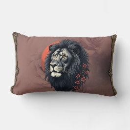 Almofada Lombar Strength and delicacy united, a black lion