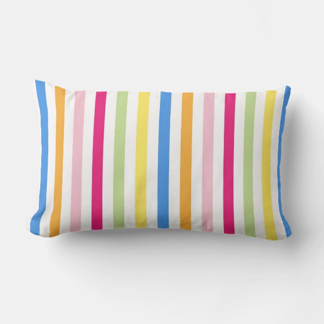 Almofada Lombar Stripes Coloridas (Frente)