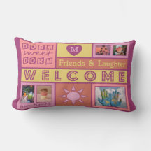 SUAS FOTOS E travesseiro decorativo de dormitório