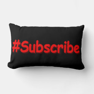 Almofada Lombar "#Subscribe" Design. Comprar Agora