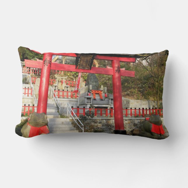 Almofada Lombar Suehiro Ogami Shrine (Fortune Sapo Shrine) (Frente)
