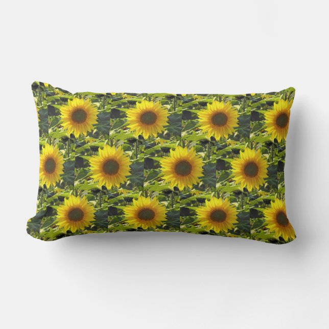 Almofada Lombar Sunny Sunflower Field (Frente)