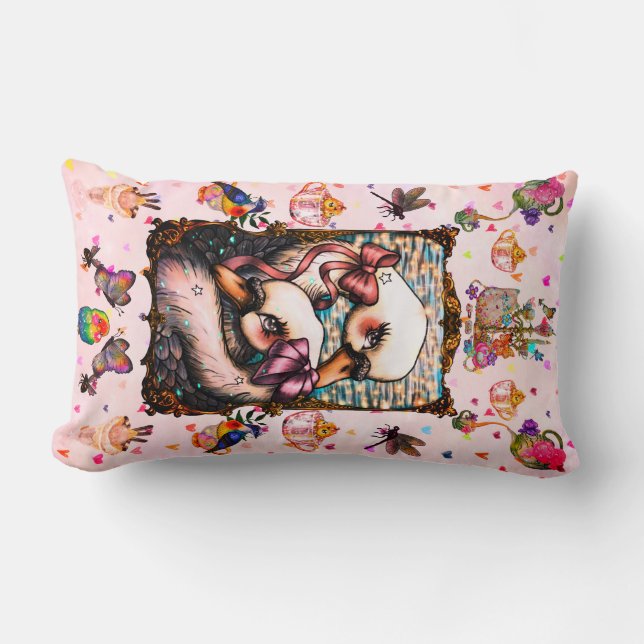 Almofada Lombar Swan lovers (Frente)