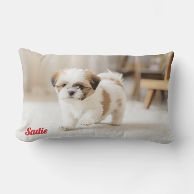 Almofada Lombar Sweet Shih Tzu Personalizado (Frente)