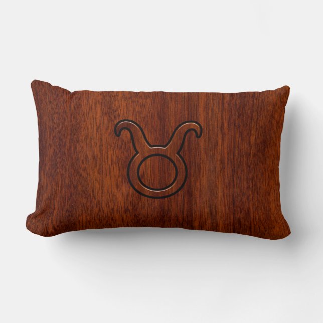 Almofada Lombar Taurus Zodiac - Sinal de Mahogany (Frente)