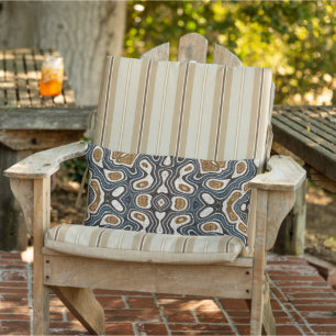 Almofada Lombar Teal Blue Mostard Ochre Brown Orient Arte Tribal